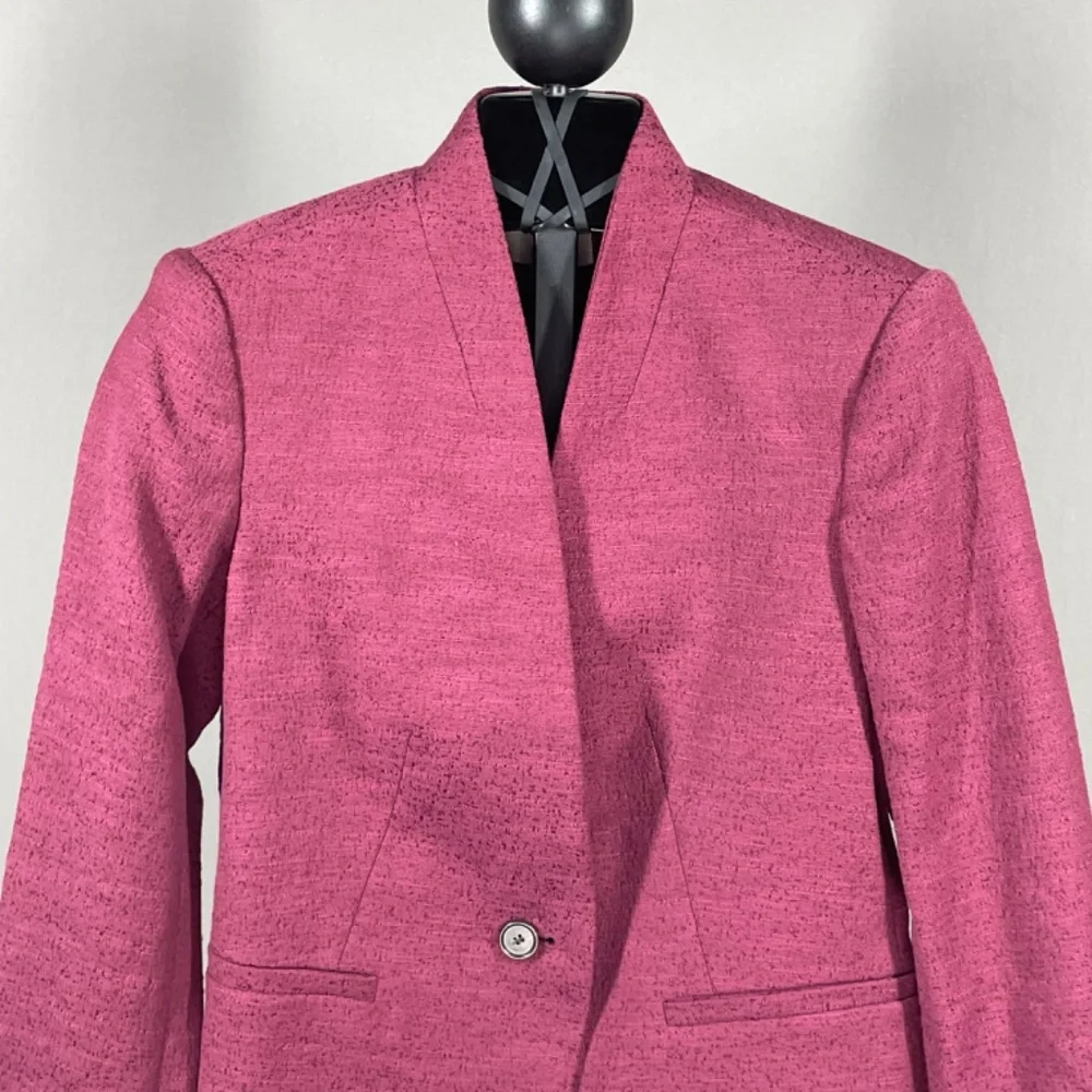 NEW Loft Blazer Jacket Womens 0 petite purple preppy colorful classic - Picture 2 of 9